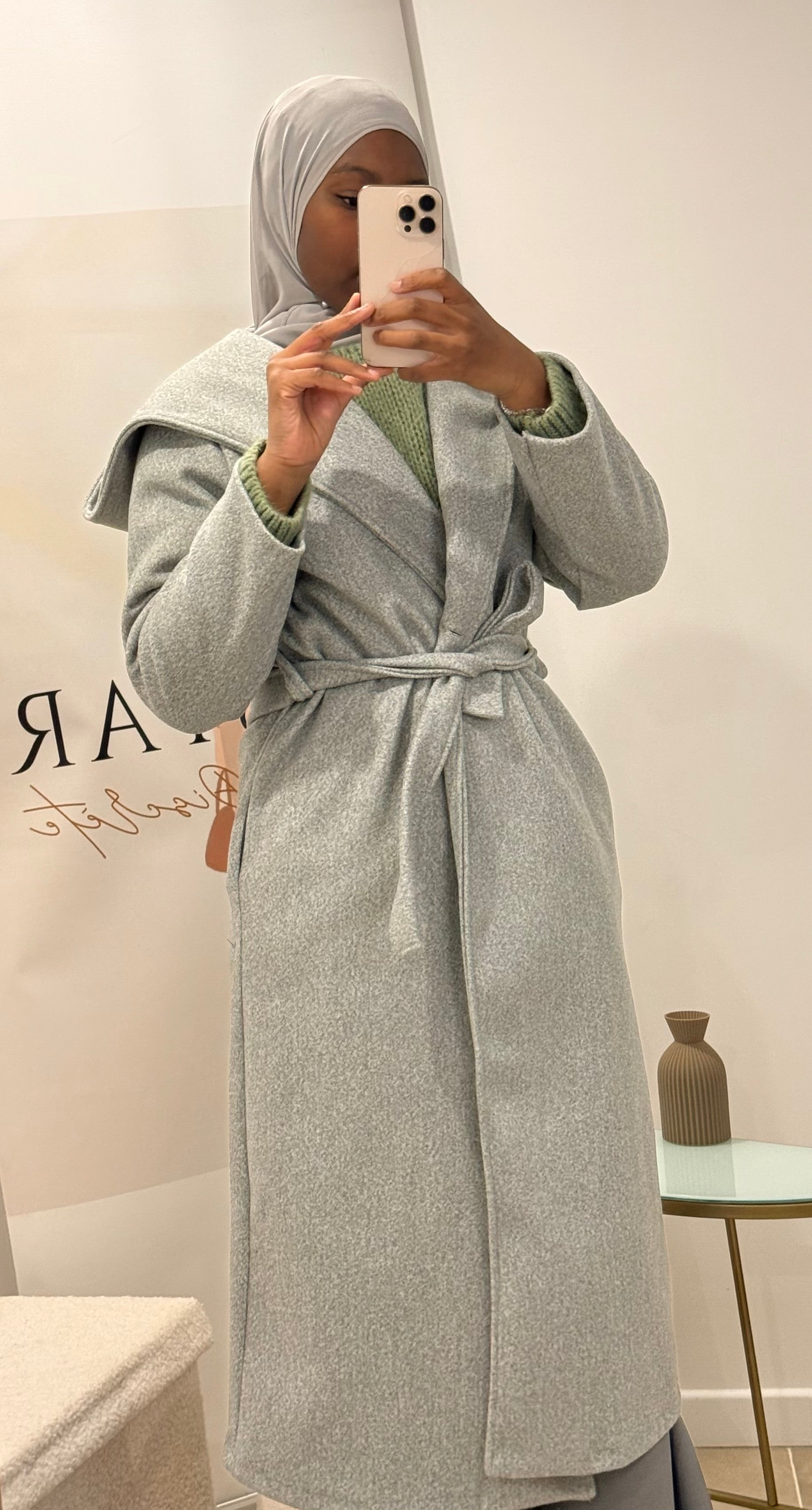 Manteau avec ceinture