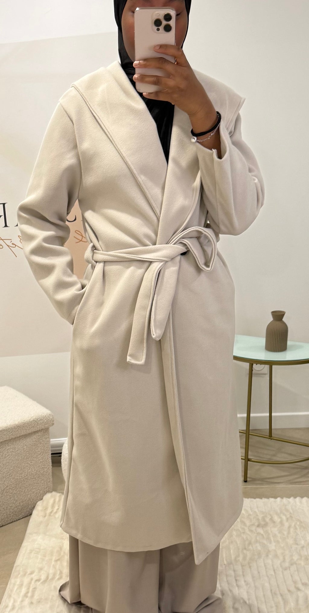 Manteau avec ceinture